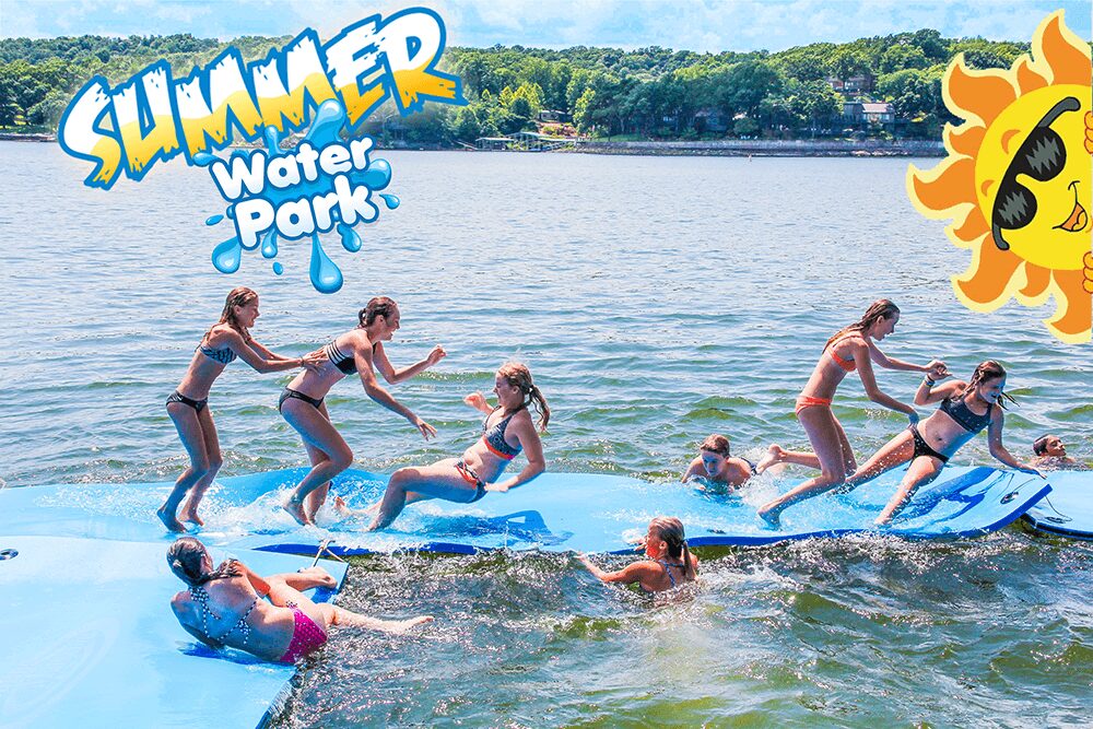 summer water park floating mats
