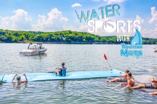 Water sports with floating mats